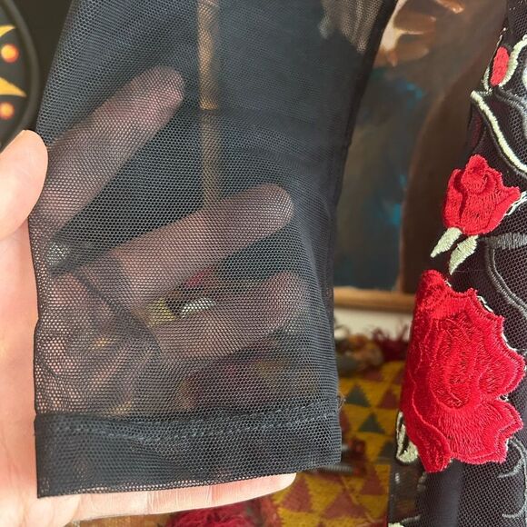 Joseph Ribkoff Floral Sweetheart Embroidered Dress 12 - Picture 6 of 16